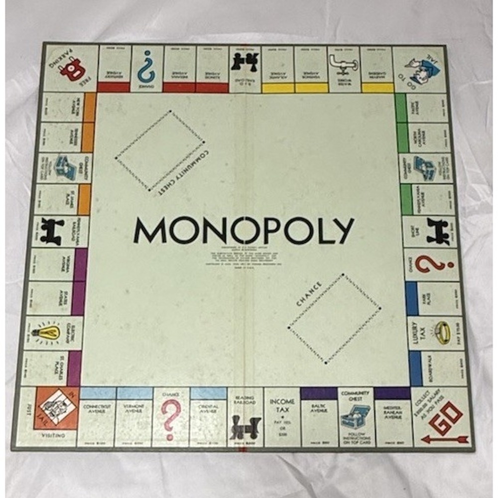 Vintage 1964 Monopoly Board Game Red Box‎ Parker Brothers (Complete Set) - Picture 6 of 16